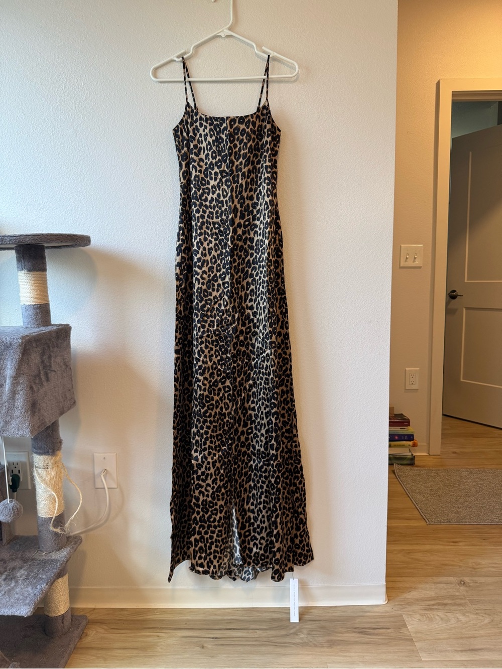 Reformation Leopard Print Slip Jumpsuit - Brown & Black